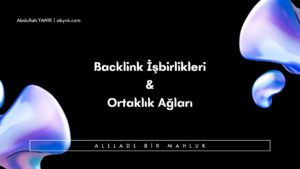 Backlink İşbirlikleri ve Ortaklık Ağları (1)